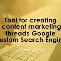 Why is a custom search engine beneficial for business content creation?