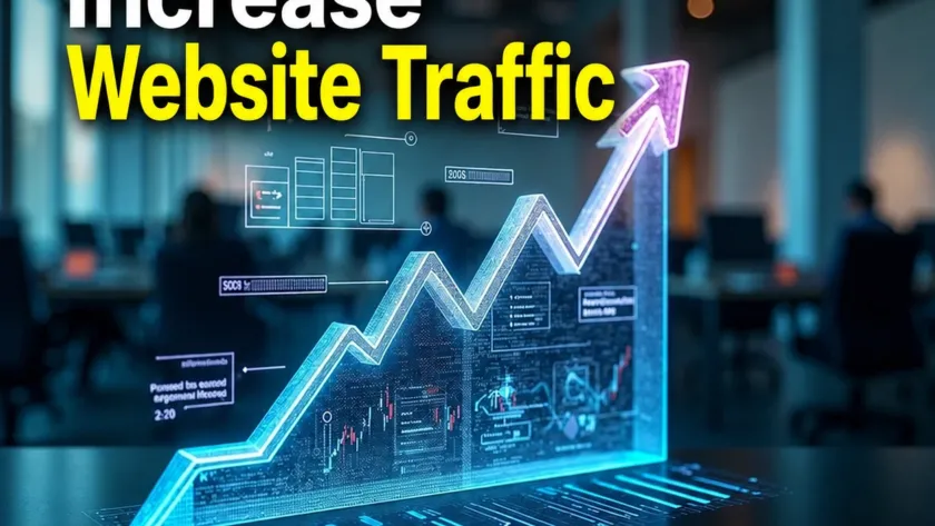 Website traffic analytics dashboard showing growth trends and user sources.