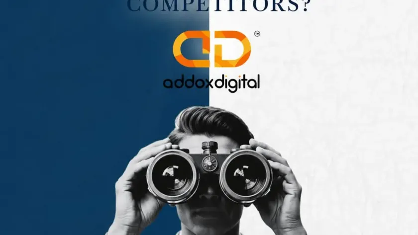 Business professional looking through binoculars with the text “Why Customers Remember Your Brand but Still Choose Competitors,” illustrating the gap between brand awareness and customer preference.