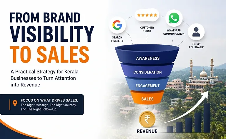 Brand visibility to sales marketing funnel for Kerala businesses