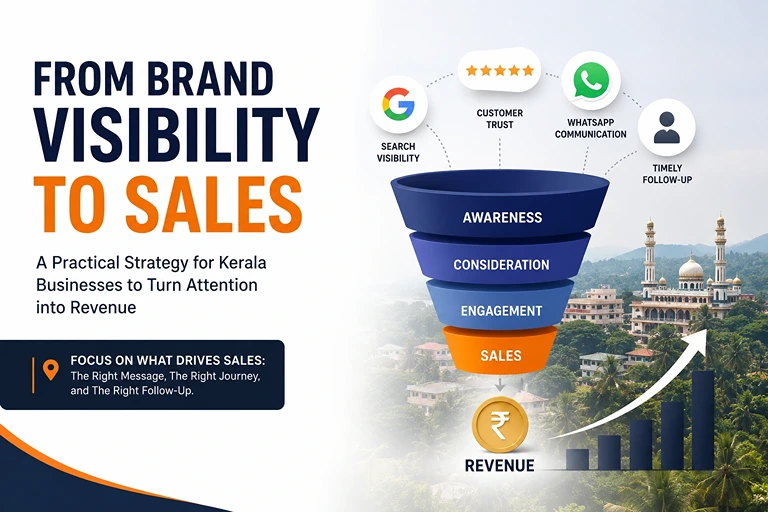 Brand visibility to sales marketing funnel for Kerala businesses