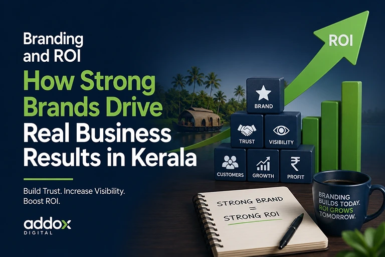 Branding and ROI business growth illustration in Kerala