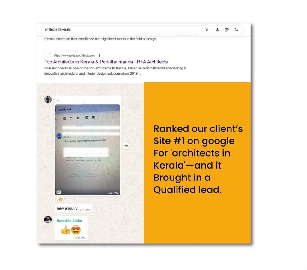 case study sreen short form client result